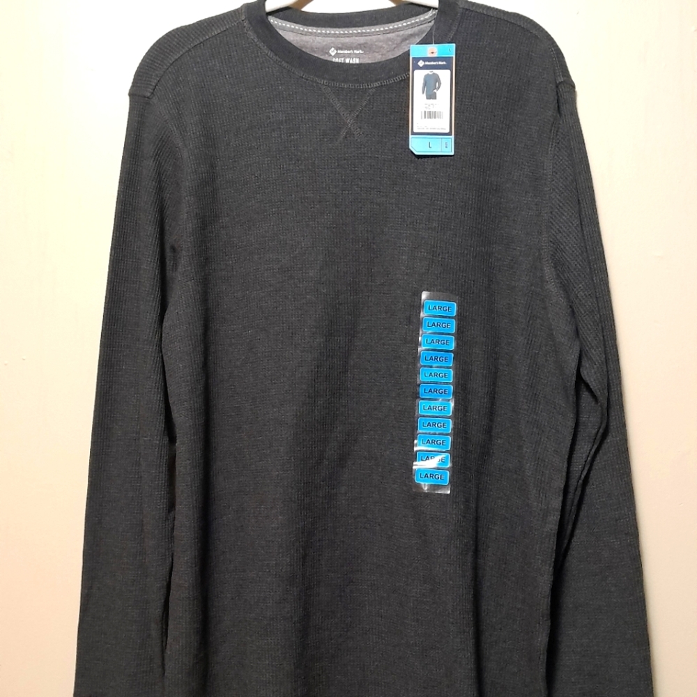 Members Mark Large Thermal Shirt Grey